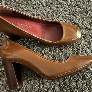 Marc by Marc Jacobs Gold toe pumps Leather brown Size 37.5